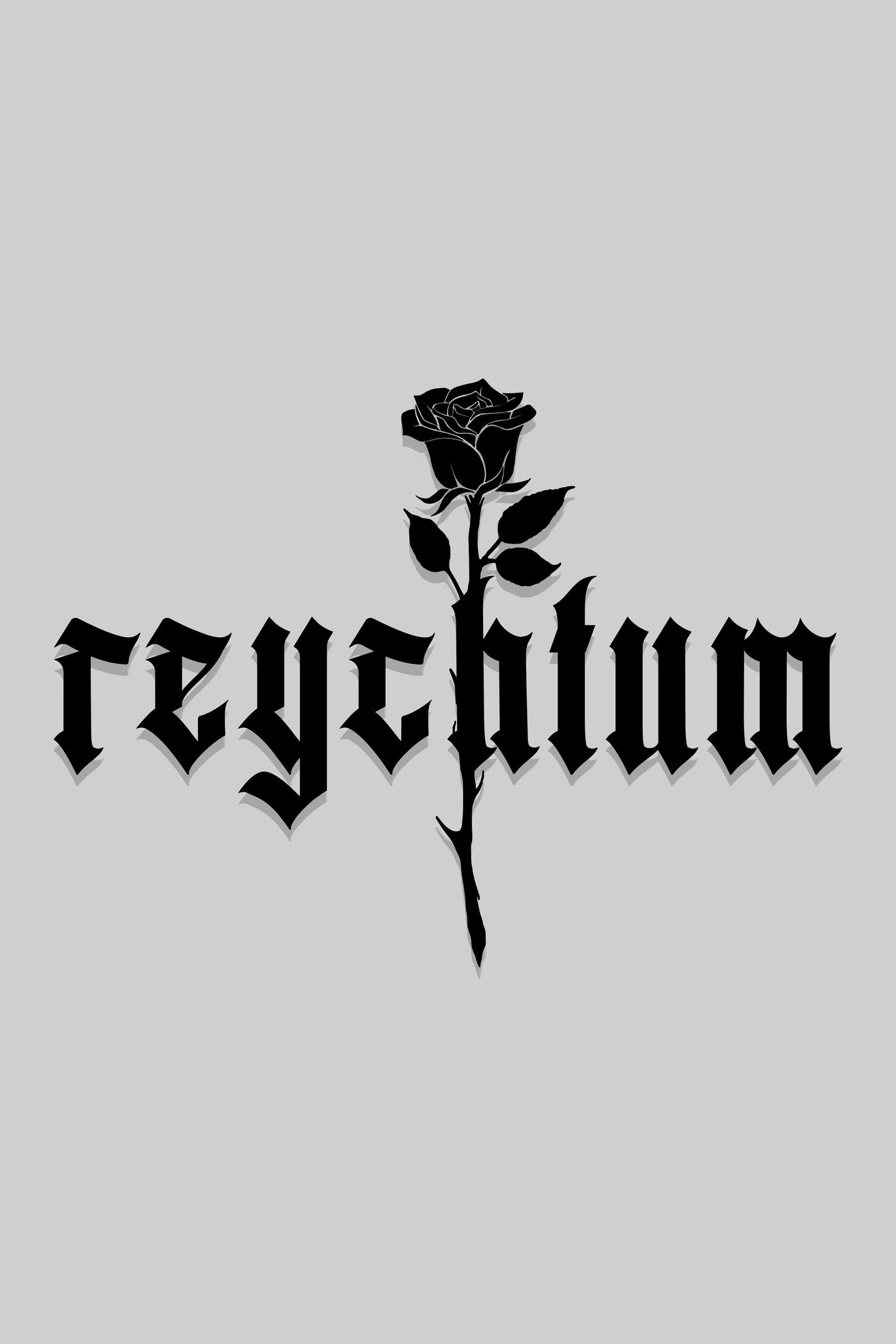 reychtum sticker "rose x reychtum"